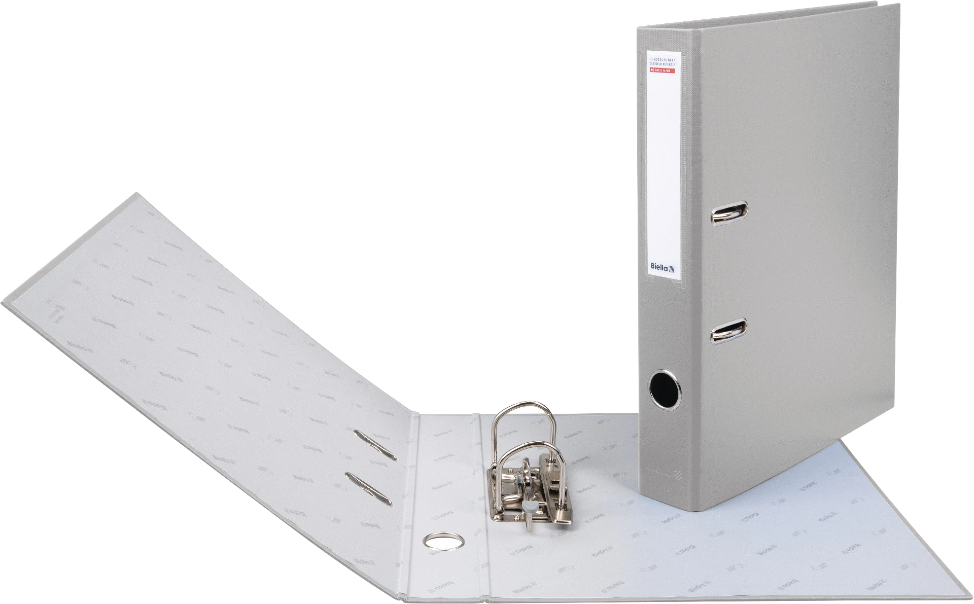 [103414.25] Classeur fédéral A4 à levier Biella® (4 cm, 25 Gris)
