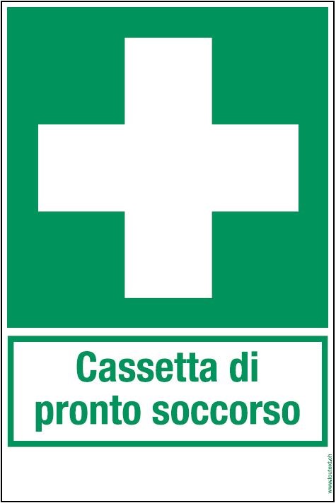 Pittogramma-Simbolo-Etichetta adesiva - "Cassetta di pronto soccorso" - E003