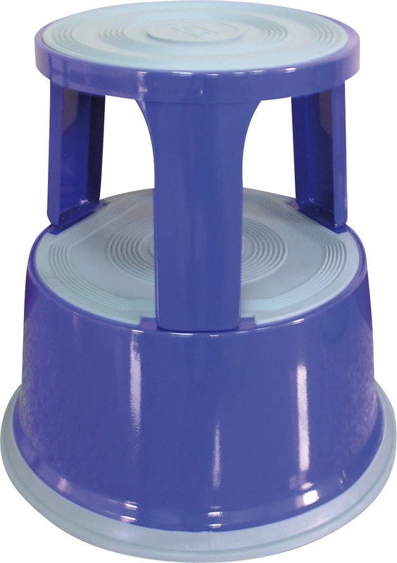 [WKF04847] Escabeau | Marche pied roulant métallique (Bleu)