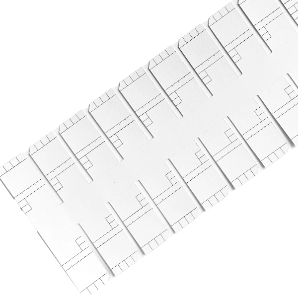 [2239B] Mini-Cartes pour médicaments | feuille de 22 pces (Blanc)