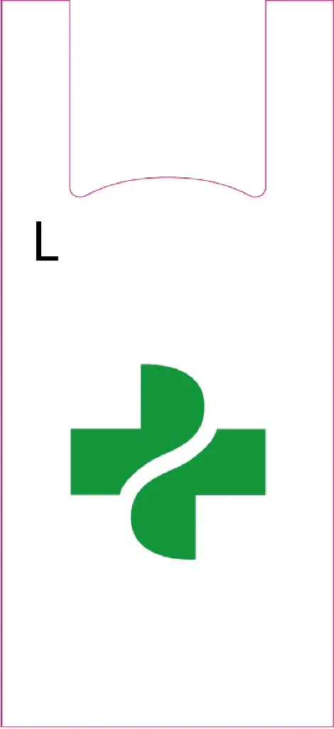 [1015] Shop • à bretelles (Croix, Shop-Bag 30 L HDPE | 300 + 200 x 590 mm | 750 pces)