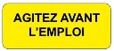 Etiquettes infos & avertissements