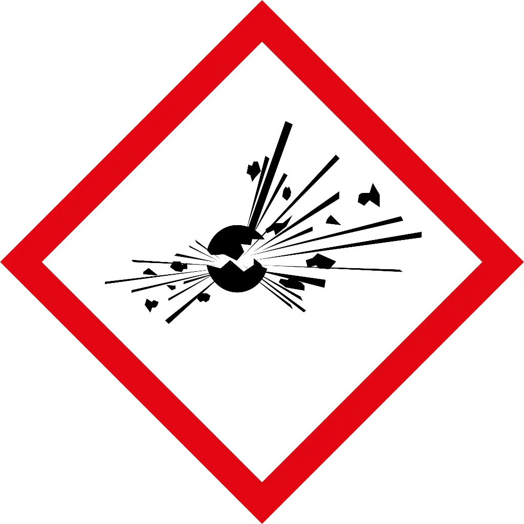 Gefahrensymbol-Etiketten 20 x 20 mm
