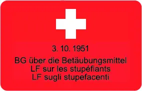 [2040] Etiketten BG Betäubungsmittel