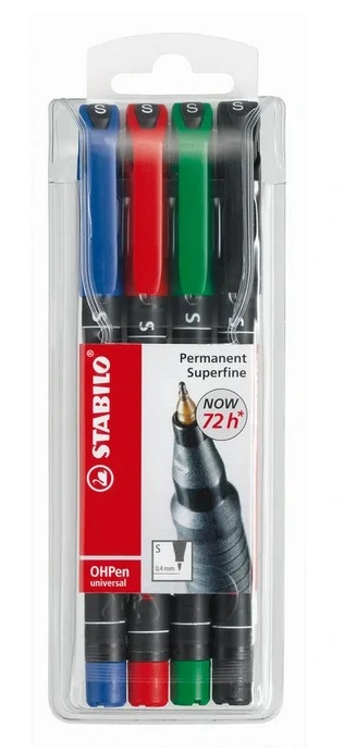 [8414-S] Feutres permanents Set (S 0.4 mm)