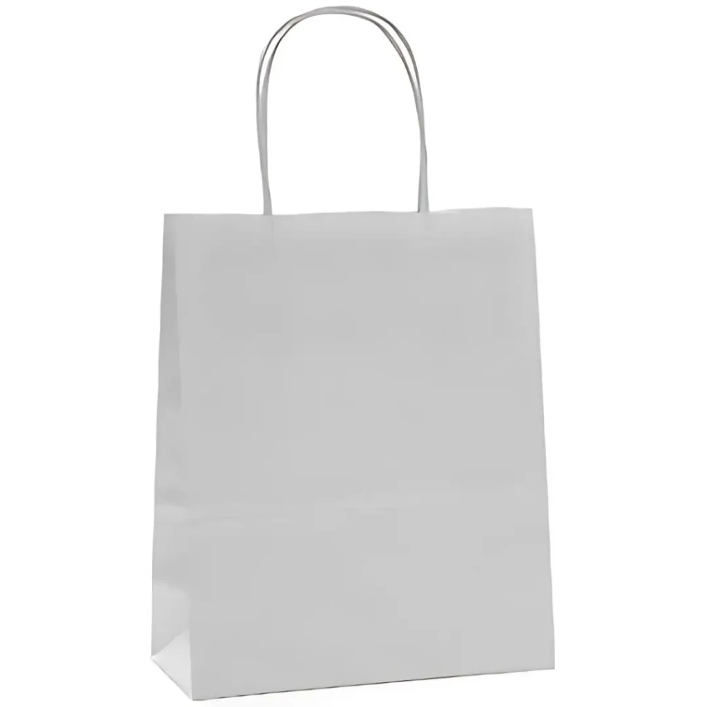 Kraftpapier-Taschen farbig | gedrehte Griffe
