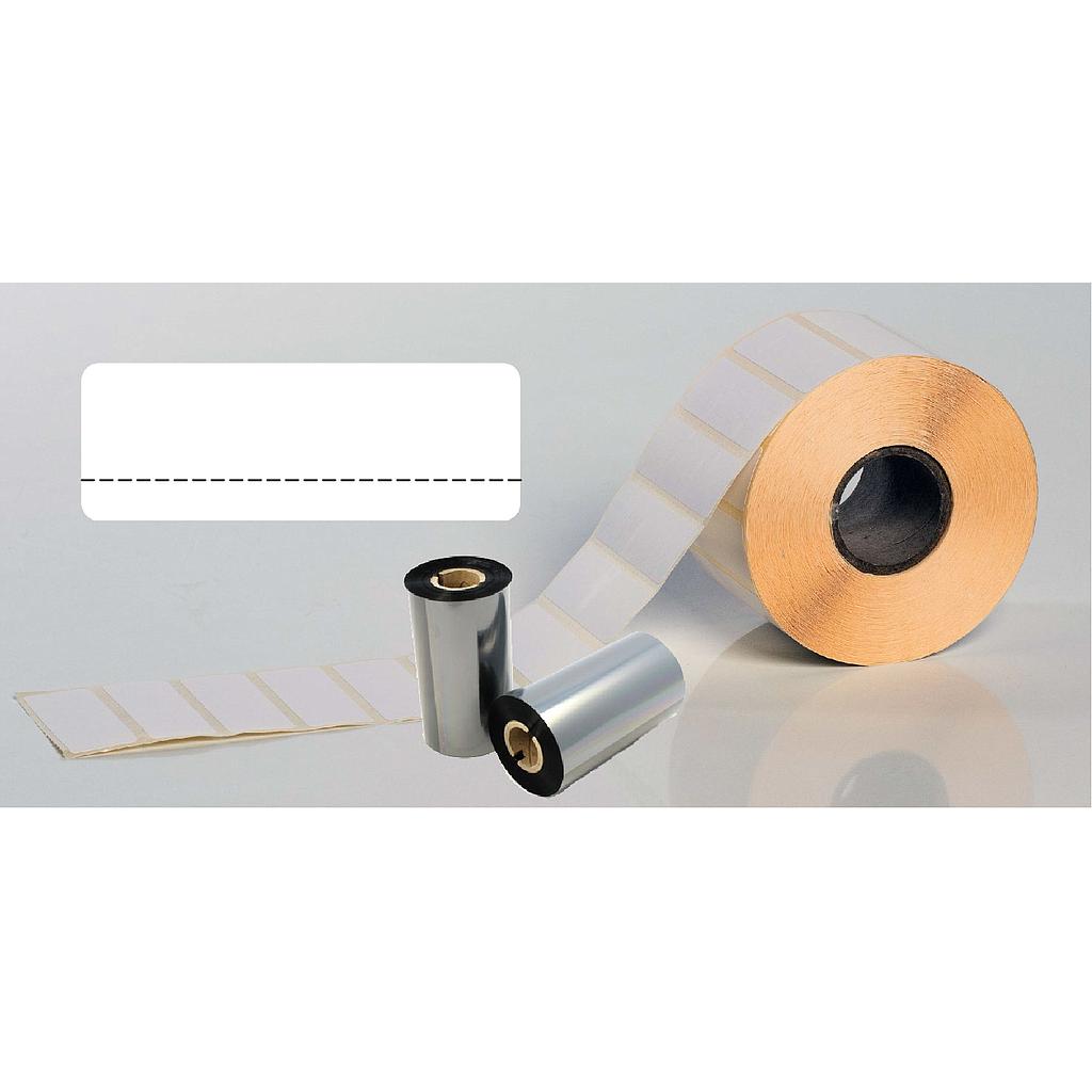 Eltron - Pack: étiquettes prix TTR 50 x 20 mm & rubans thermotransfert