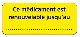 Informationsetiketten - Leuchtgelb