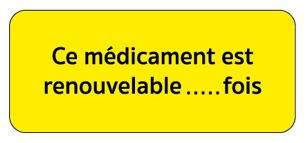 Informationsetiketten - Leuchtgelb