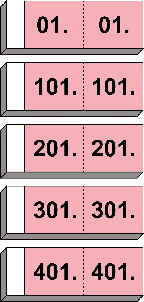 Blöcke • Garderobe Nr. 01.–500.