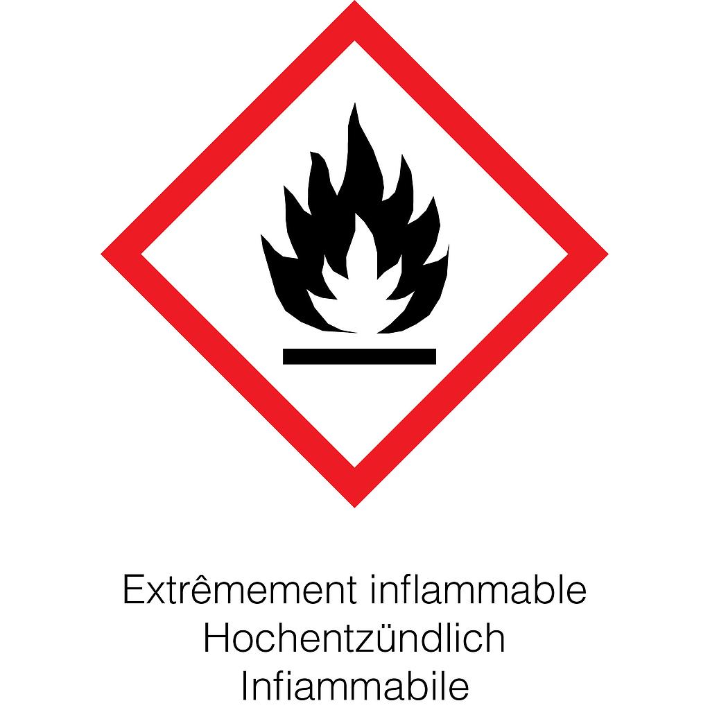 Étiquettes avec symbole de danger