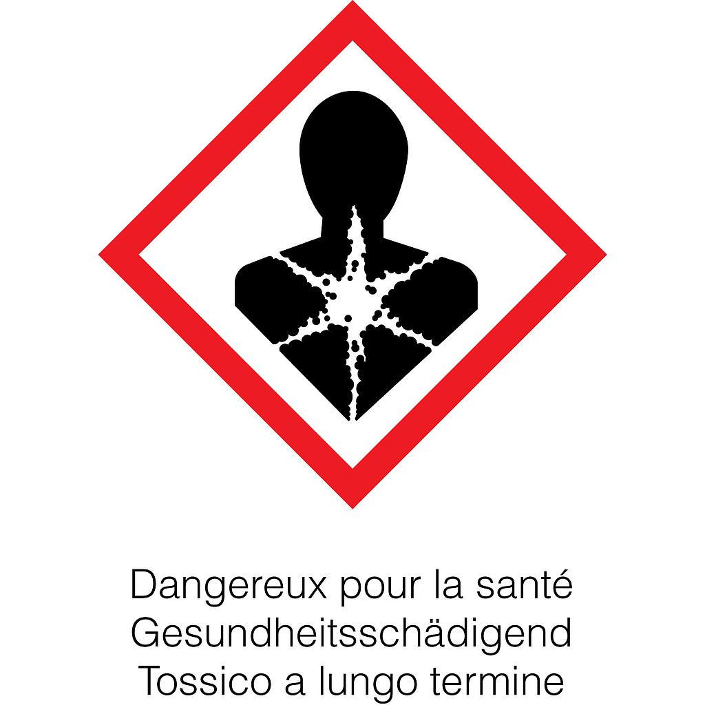 Étiquettes avec symbole de danger