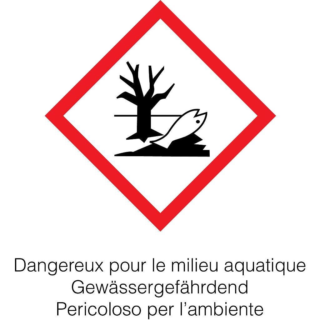 Étiquettes avec symbole de danger