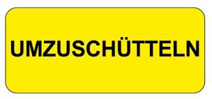 Etichette informative - Giallo fluorescente