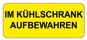 Etichette informative - Giallo fluorescente