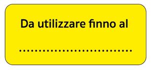 Etichette informative - Giallo fluorescente