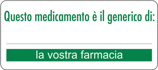 Etichette d'informazione - Medicamento generico