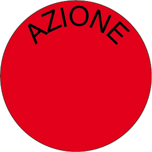 Etichette Ø 25 mm - Rosso fluorescente