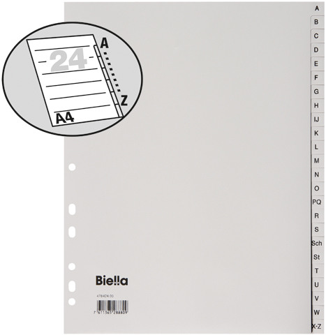 Intercalaires - Répertoires en plastique A4