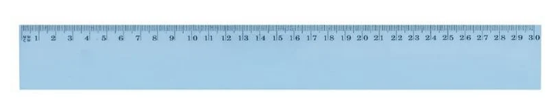 Règle plate en plastique