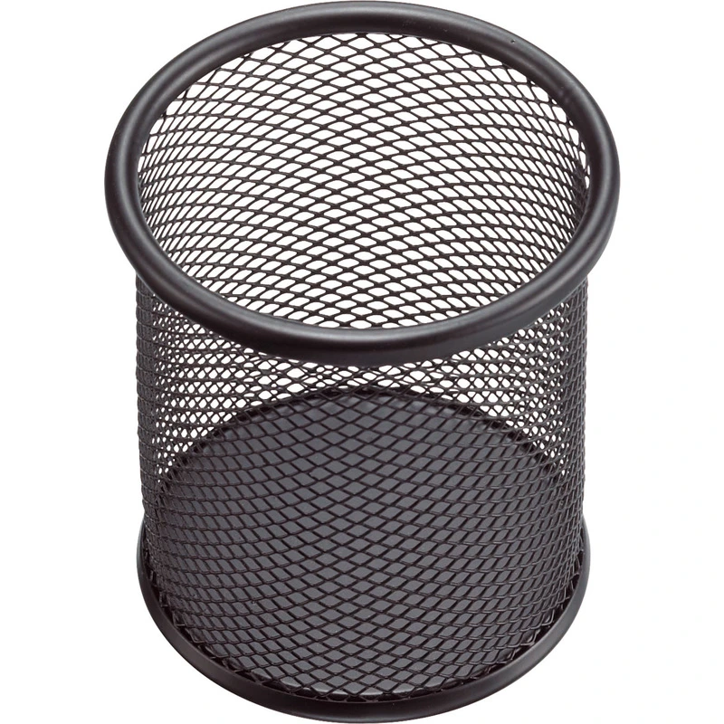 [H2518195] Stiftebecher aus Metall (Schwarz)