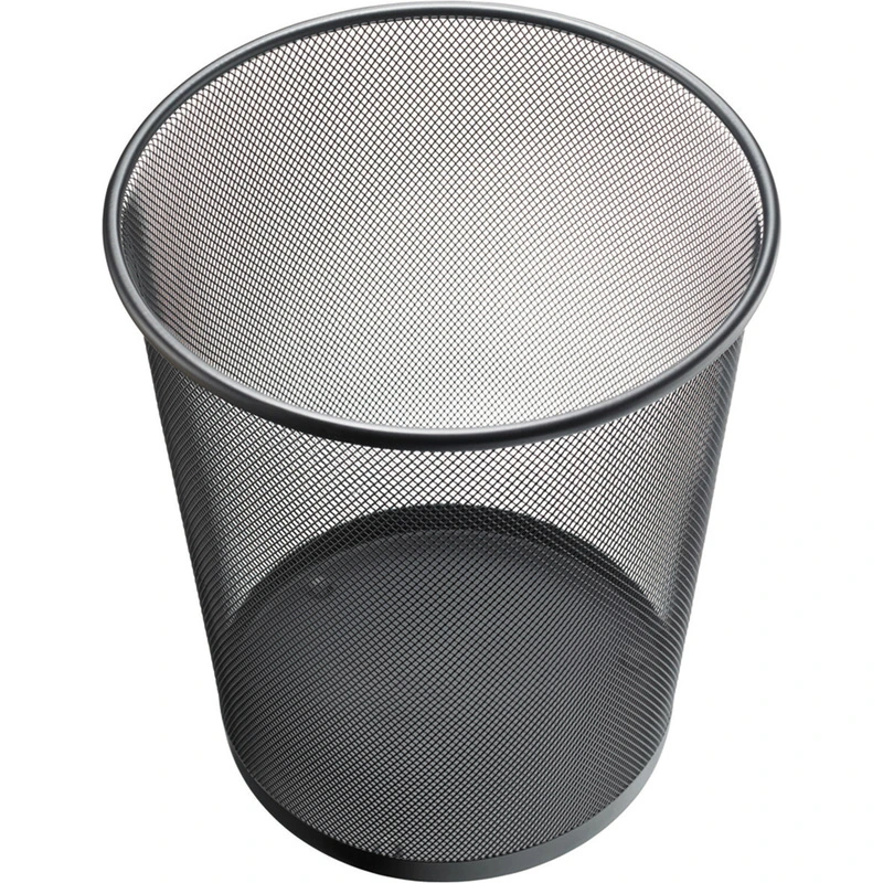 [H2518595] Papierkorb aus Metall (Schwarz, 15 Liter | 267 x 280 mm)