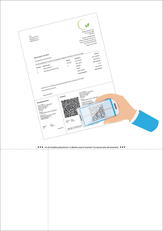 Formulaires bulletin de versement QR-Code