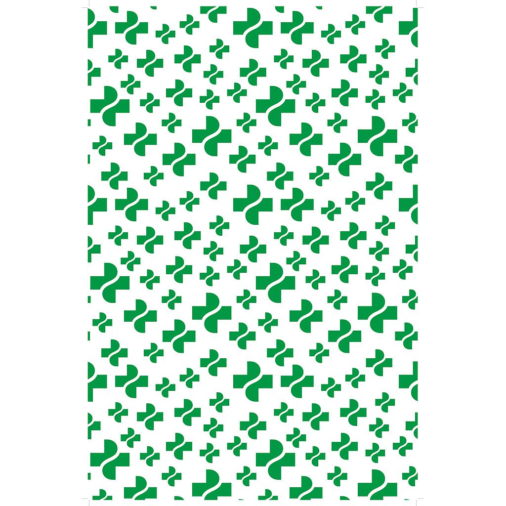 Carta d'imballaggio con croci verdi
