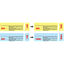 Etichette autoadesive numerate 80 x 28 mm + 16 x 28 mm | 0001. - 1000.